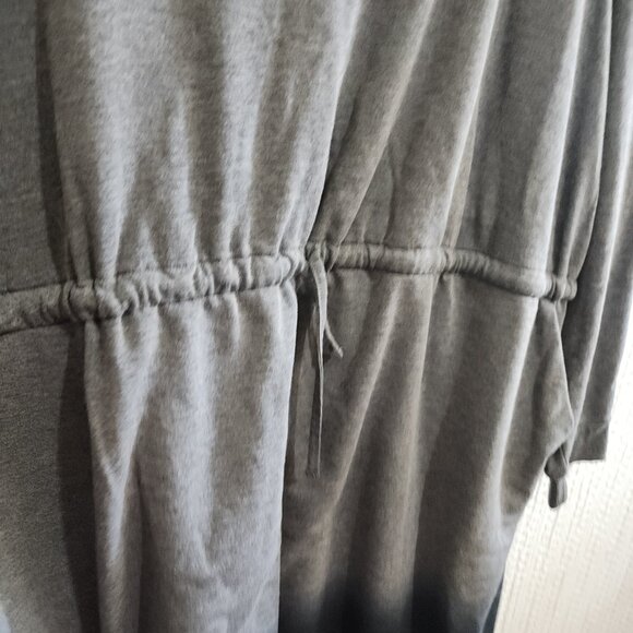 Torrid Plus Size Off-Shoulder Skater Dress  French Terry Heather Grey Dip Dye 4X - Picture 8 of 13